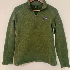 Patagonia - Womens 1/4 Zip Better Sweater - Green - Size Medium - Used